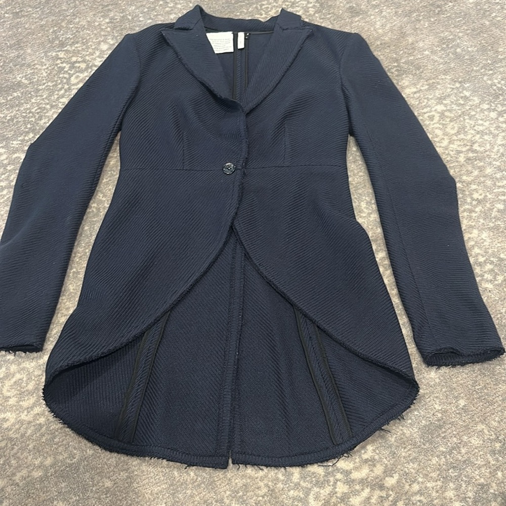 IISLI WOOL NAVY WOMANS RIDING STYLE JACKET SIZE 4 - Picture 10 of 10